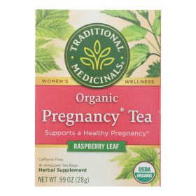 Traditional Medicinals Organic Pregnancy Herbal Tea - 16 Tea Bags - Case Of 6