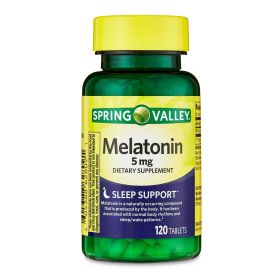 Spring Valley Melatonin Tablets Dietary Supplement; 5 mg; 120 Count