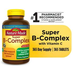 Nature Made Super B Complex with Vitamin C and Folic Acid Tablets; 365 Count