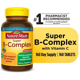 Nature Made Super B Complex with Vitamin C and Folic Acid Tablets; 160 Count