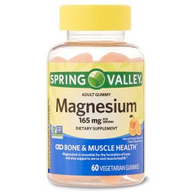 Spring Valley Magnesium Vegetarian Gummies; 165 mg; 60 Count