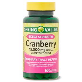 Spring Valley Ultra Triple Strength Cranberry Dietary Supplement; 15; 000 mg; 60 Count