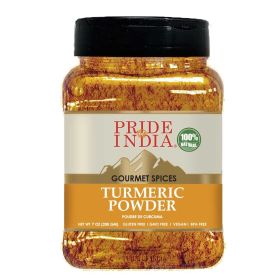 Pride of India – Natural Turmeric Ground – Traditional Indian Spice – Pantry Essential – Curcumin Rich and Gourmet – Ideal for Curries/Lentil/Meat/Pil