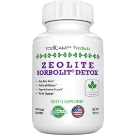 Zeolite Detox 240 Capsules Zeolite Capsules Sorbolit Ultra FINE 1-2 µm Zeolite Clinoptilolite Powder 95% 3X Activated Zeolite Supplement 4 Months Supp