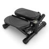 Steppers for Exercise - Mini Stair Stepper Machine with Resistance Bands 330lbs Twist Stepper Portable Exercise Equipment for Full Body Workout-Black