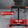 Adjustable Weight Bench with Preacher Curl Pad Resistance Bands Leg Extension Foldable Strength Training Workout Bench for Home Gym Full Body Exercise