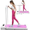 Under Desk Treadmill, Walking Pad, 2 in 1 Portable Treadmill with Handle Remote Control LED Display