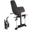 Adjustable Weight Bench with Preacher Curl Pad Resistance Bands Leg Extension Foldable Strength Training Workout Bench for Home Gym Full Body Exercise