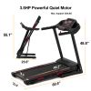 FYC Folding Treadmill for Home - 330 LBS Weight Capacity Running Machine with Incline/Bluetooth