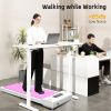 Under Desk Treadmill, Walking Pad, 2 in 1 Portable Treadmill with Handle Remote Control LED Display