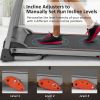 Easy Folding Treadmill for Home Use, 1.5HP Electric Running, Jogging & Walking Machine with Device Holder & Pulse Sensor