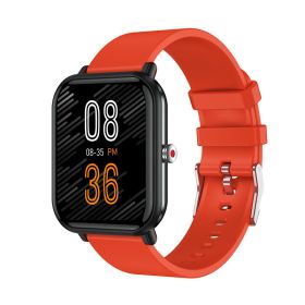 Smart bracelet MX09 calls to remind heart rate; blood pressure; blood oxygen; temperature; sleep monitoring; smart sports watch (colour: orange)