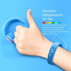 body temperature detector smart watch (Color: Black)