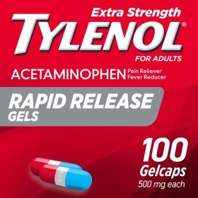 Tylenol Extra Strength Acetaminophen Rapid Release Gels; 100 ct (Brand: Tylenol)